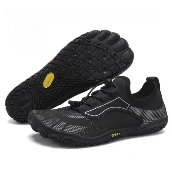 Extra wide toe box for natural toe spread. Ideal for bunions or hammertoes.